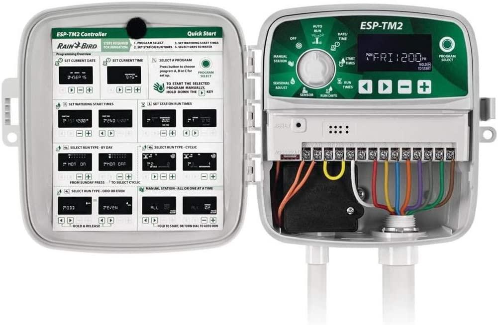 Rain Bird ESP-TM2 8 Station LNK WiFi Irrigation System Outdoor Controller Timer