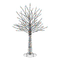 8 ft Bare Branch Multi LED Christmas Tree