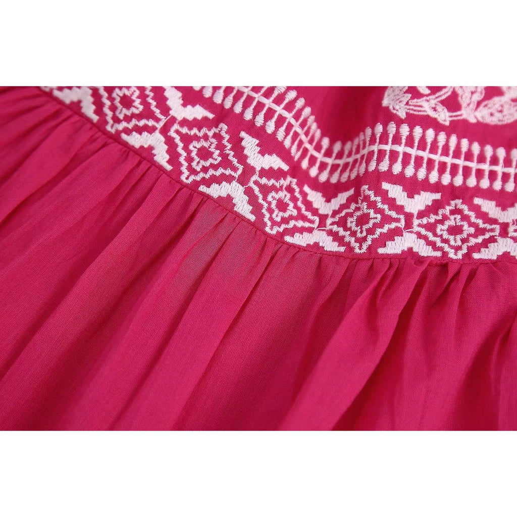 pink pleated blouse