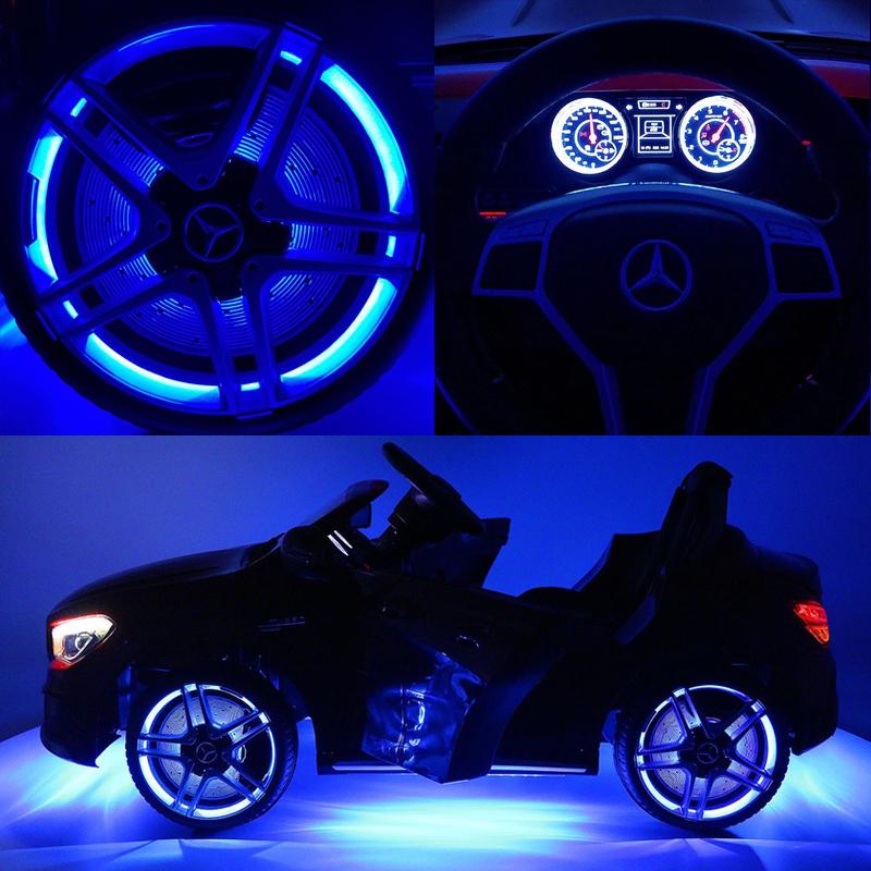 2023 Mercedes Benz CLA 12V Ride On Car for Kids w/ Remote Control, | Kids Car to Ride Licensed Kid Car to Drive - Dining Table, Leather Seat, Openable Doors, LED Lights