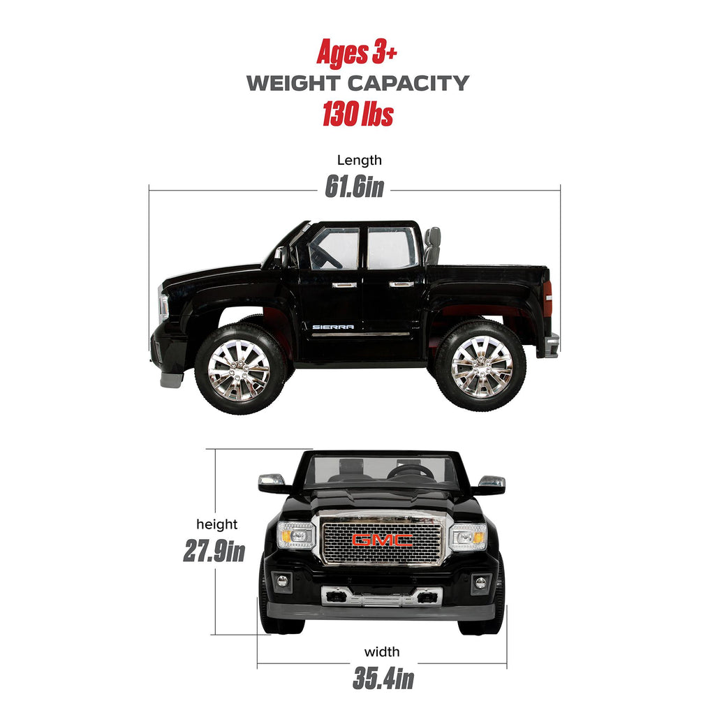 Rollplay GMC Denali 12 Volt Battery Powered Ride-On Vehicle, Black