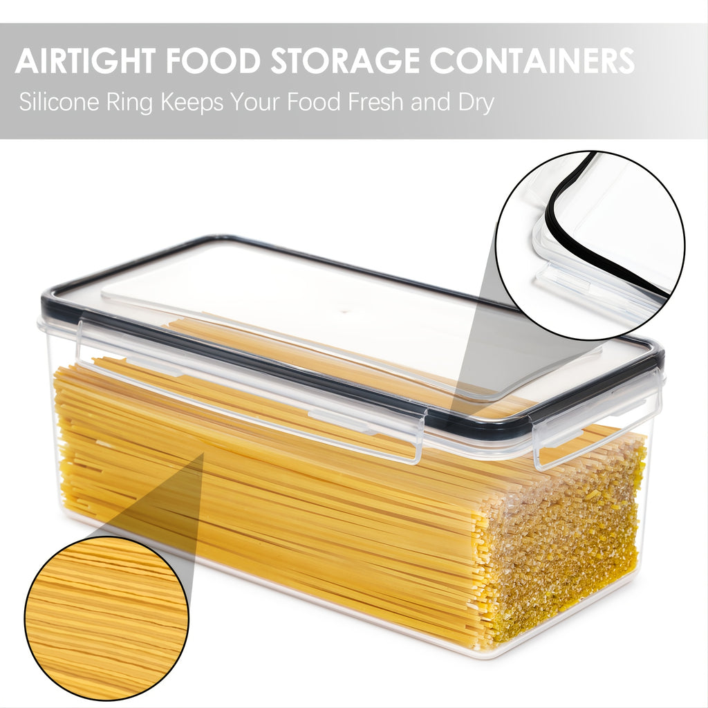 Organize Your Kitchen Pantry with These 3.2L Airtight Plastic StoraContainers - BPA &amp; Labeless!