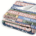 1pc To My Daughter Print Blanket, Soft Blanket For Sofa Office Bed And Travelling Daughter Birthday Gift