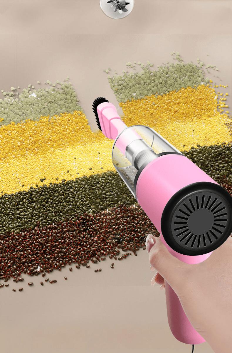 Vehicle-mounted Vacuum Cleaner Super Suction Super High Power Wet And Dry Cleaning Cat Hair Pet Hair Multi-functional Portable Mini-handheld