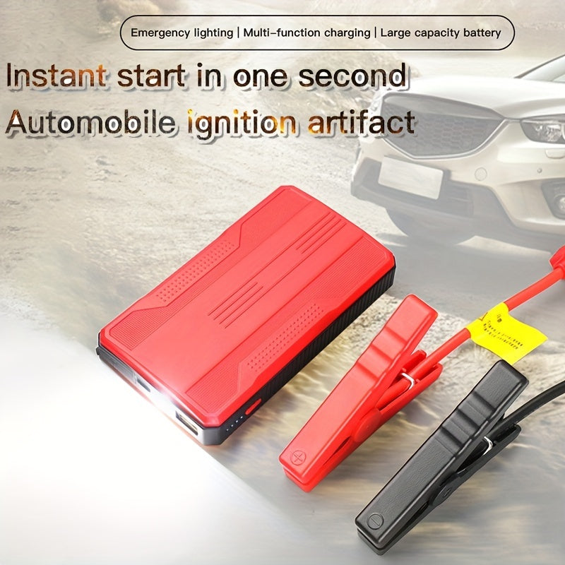 6000mAh Portable Emergency Car Jump Starter: Boost Your Petrol Or Diesel Vehicle Instantly!