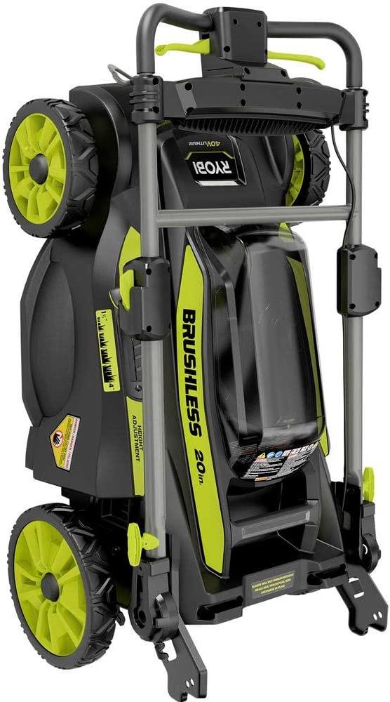 RYOBI 20 in. 40-Volt 6.0 Ah Lithium-Ion Battery Brushless Cordless Walk Behind Self-Propelled Lawn Mower with Charger Included