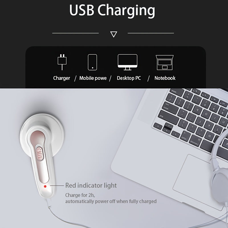 Say Goodbye To Lint Balls &amp; Fuzz - Rechargeable Portable Electric Lint Remover