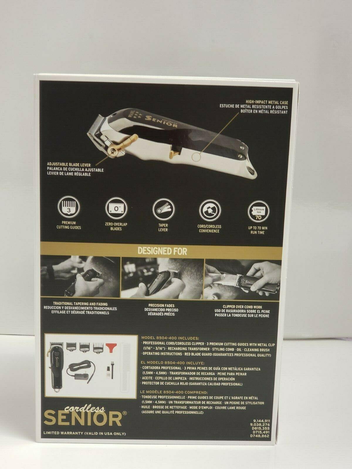 Wahl 8504400 Professional 5-Star Series Cordless Senior Clipper