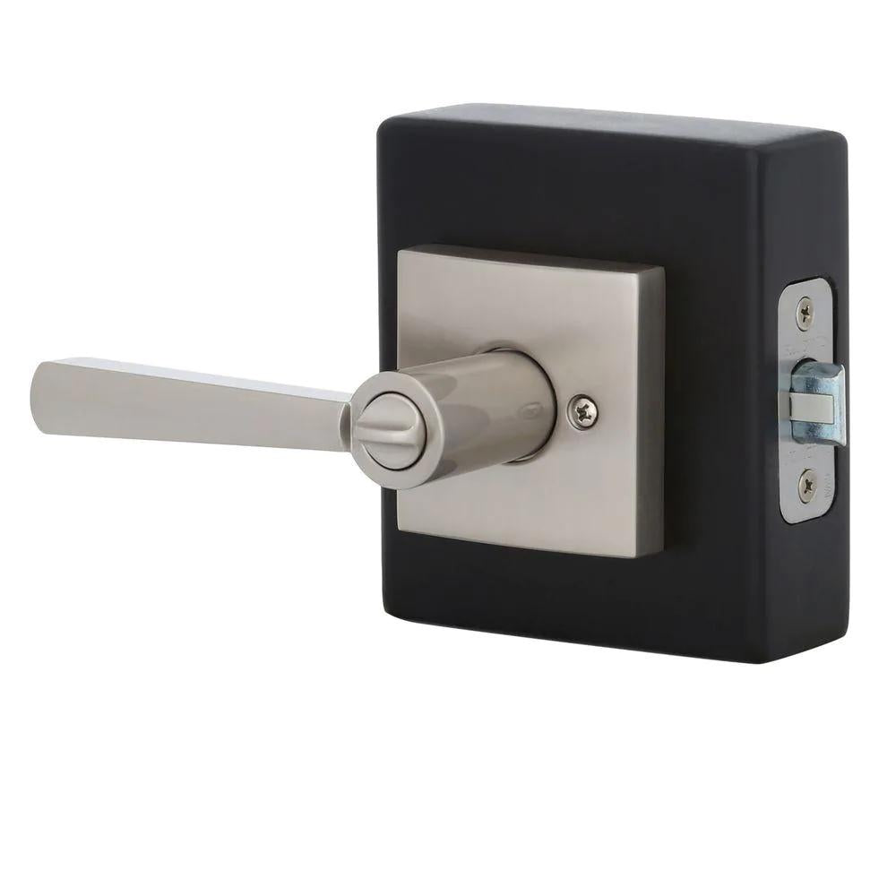 PrestiSpyglass Satin Nickel Bed/Bath Door Lever