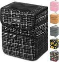 HOTOR Car Trash Can, Leak-Proof Car Garbage Can for The Back/Front/Console of Any Cars, Sedans, SUVs &amp; Trucks Easy-to-Install Car Accessory Interior, CC Style Black
