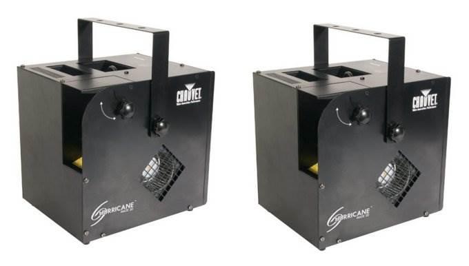 CHAUVET DJ Hurricane Haze 2D Water-Based Fog Machine with Remote, (2 Pack)