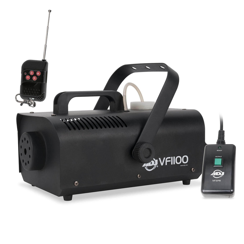 American DJ  1 Liter Medium Size Mobile Smoke Fog Machine w/ Remotes (4 Pack)