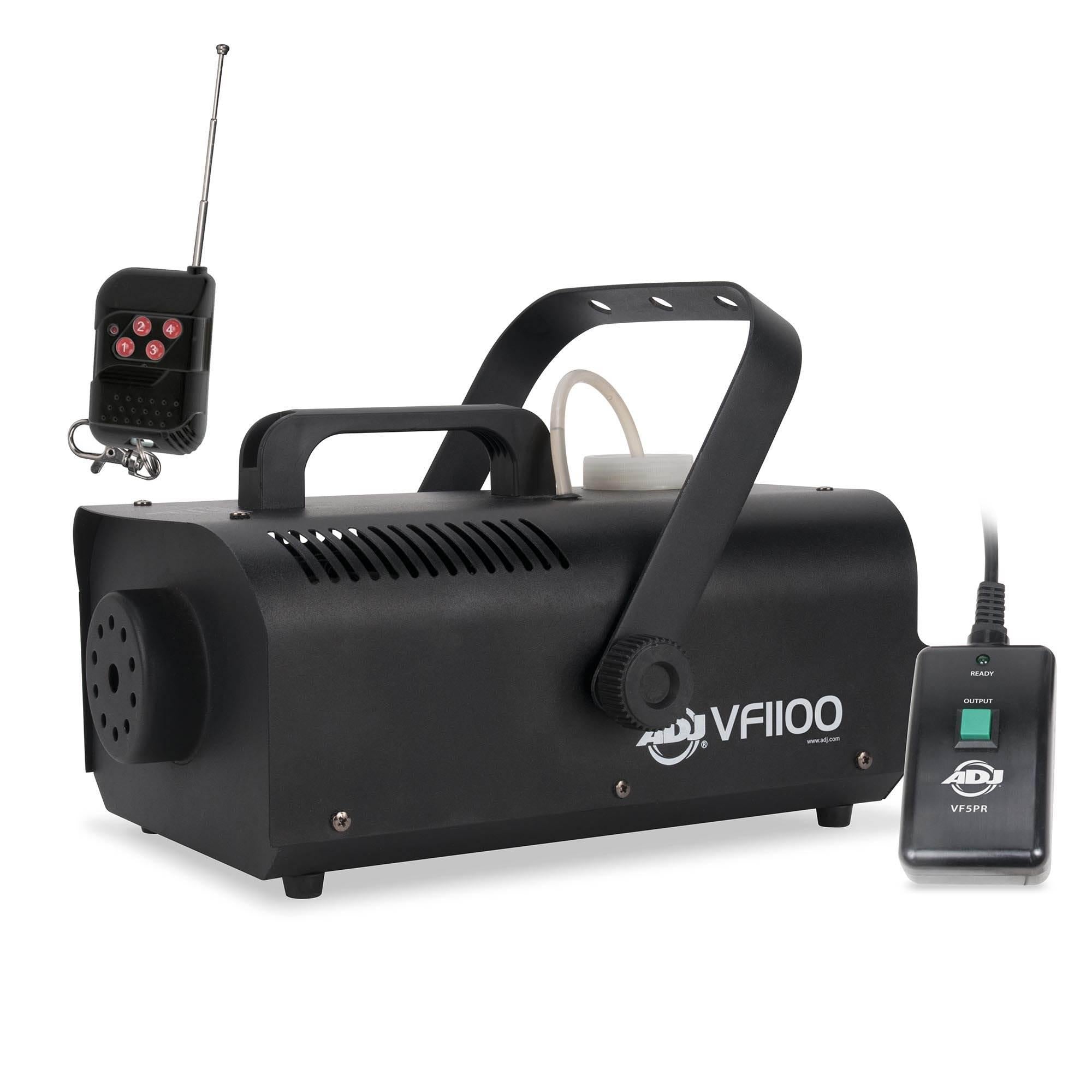 American DJ  1 Liter Medium Size Mobile Smoke Fog Machine w/ Remotes (4 Pack)