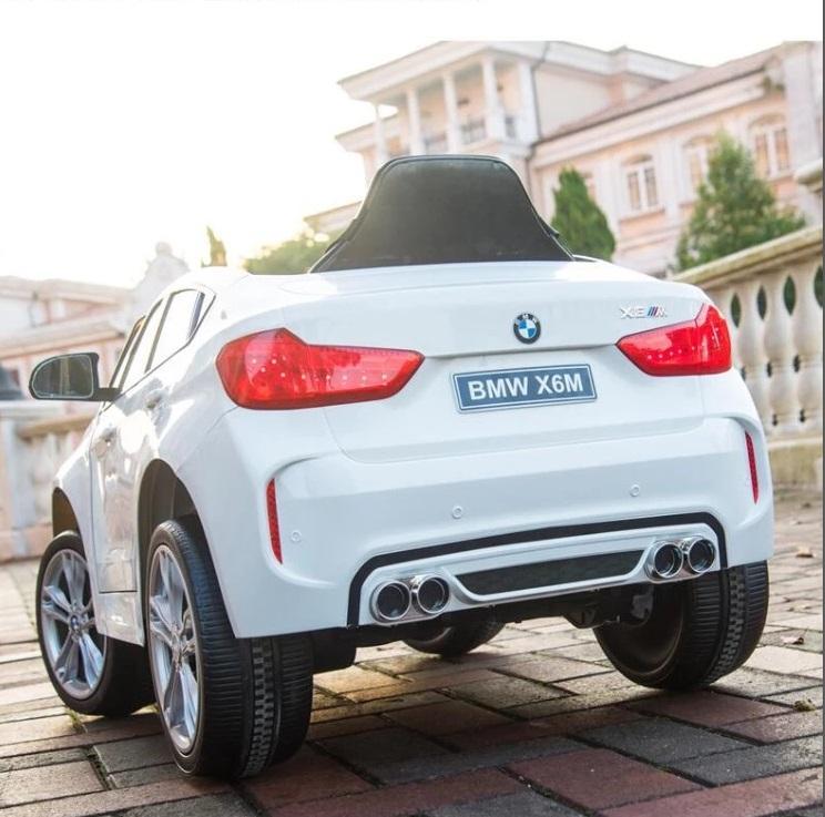 Newest Official 12v BMW X6 M Kids Ride On Car With Leather,Remote Control, Music, Lights