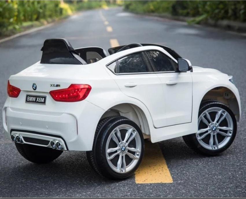 Newest Official 12v BMW X6 M Kids Ride On Car With Leather,Remote Control, Music, Lights