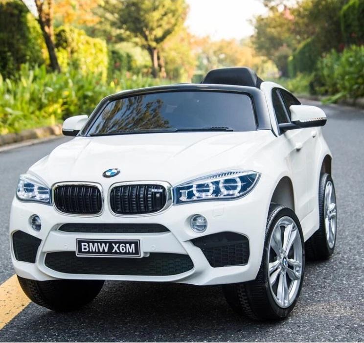 Newest Official 12v BMW X6 M Kids Ride On Car With Leather,Remote Control, Music, Lights