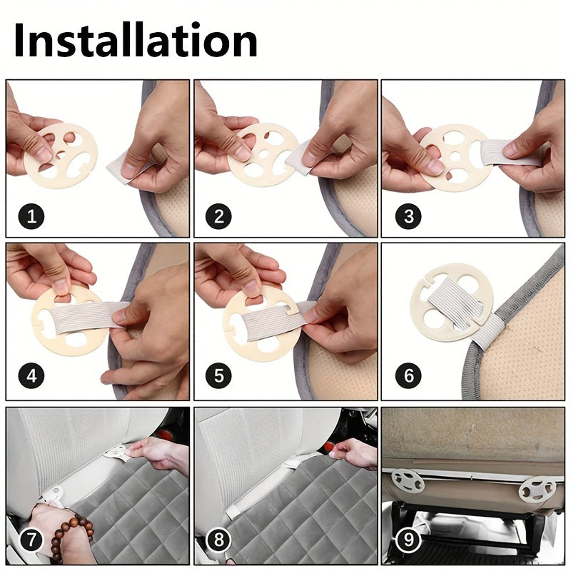 1pc Car Seat Cushion, Non-Slip Rubber Bottom With StoraPouch, Premium Comfort Memory Foam, Driver Seat Back Seat Cushion, Car Seat Pad Universal