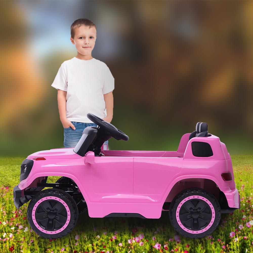Ktaxon 6V Kids Ride On Car RC Remote Control Battery Powered w/ LED Lights, 3 Speed