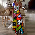 Fashion art print dress
