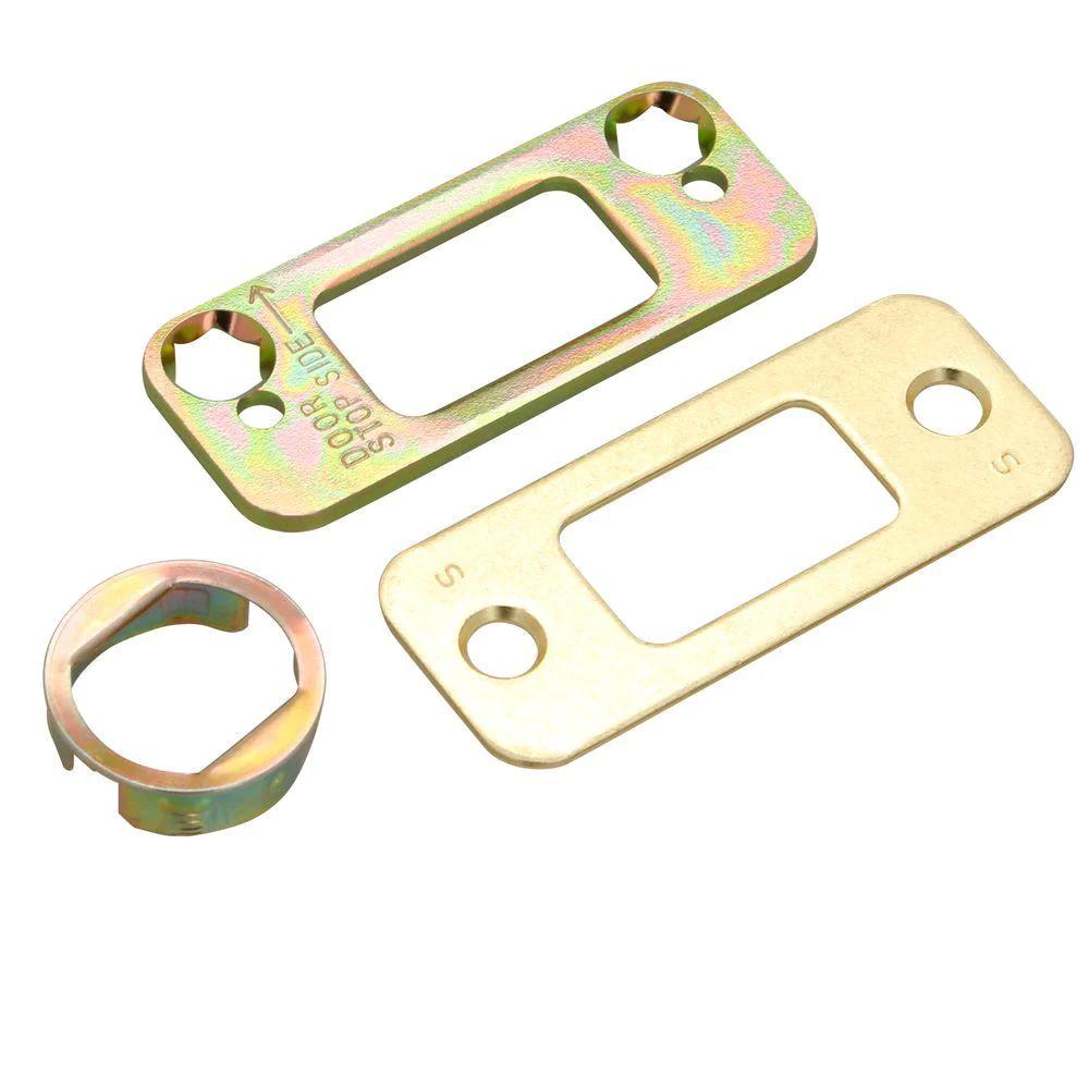 Camelot Bright Brass Connect Smart Lock with Alarm and Georgian Door Knob Handleset