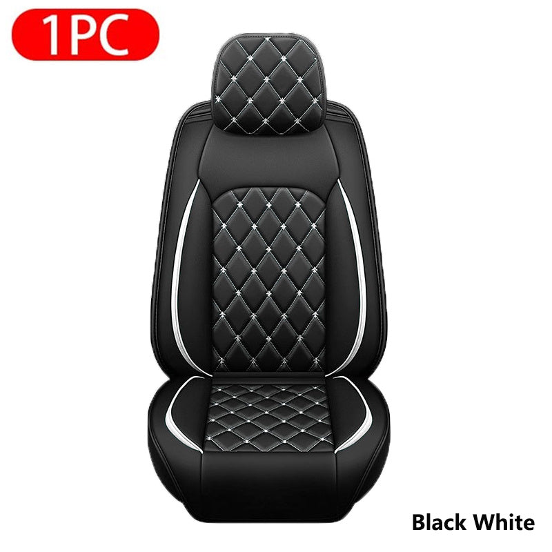 Upgrade Your Vehicle with 1pc of Luxury Car Seat Cover - Premium Faux Leather Car Seat Cushion Cover for Front &amp; Rear Seats!