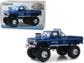 1974 Ford F-250 Bigfoot #1 The Original Monster Truck Blue with 48-Inch Tires 1/18 Diecast Model Car by Greenlight