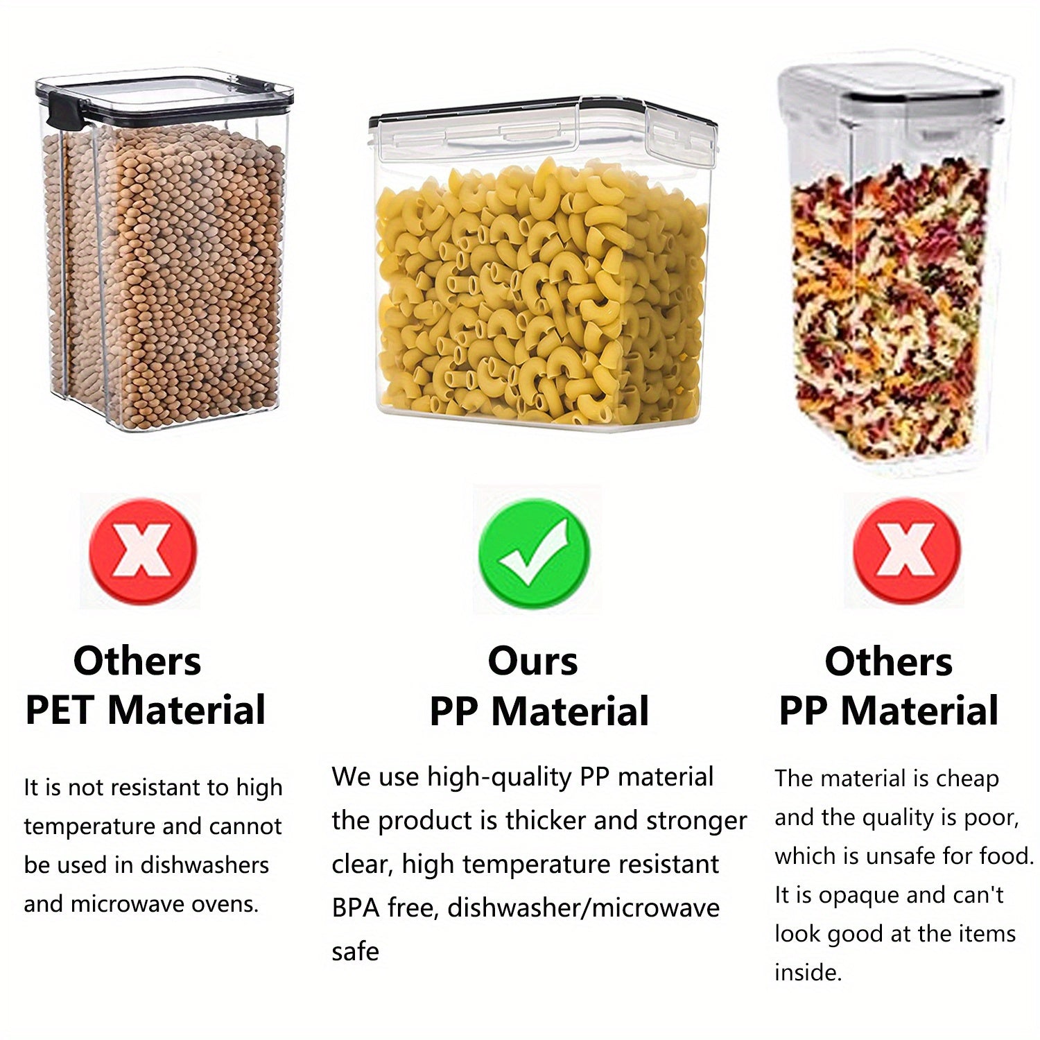 2/4pcs Cereal StoraContainer Set, BPA Plastic Airtight Food StoraContainers 2.5L/88 Oz For Cereal, Snacks And Sugar