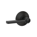 Latitude Matte Black Privacy Bed/Bath Door Lever