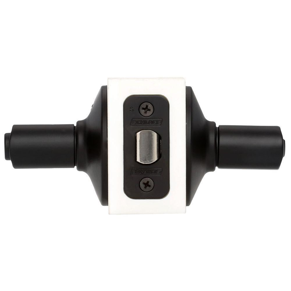 Latitude Matte Black Privacy Bed/Bath Door Lever