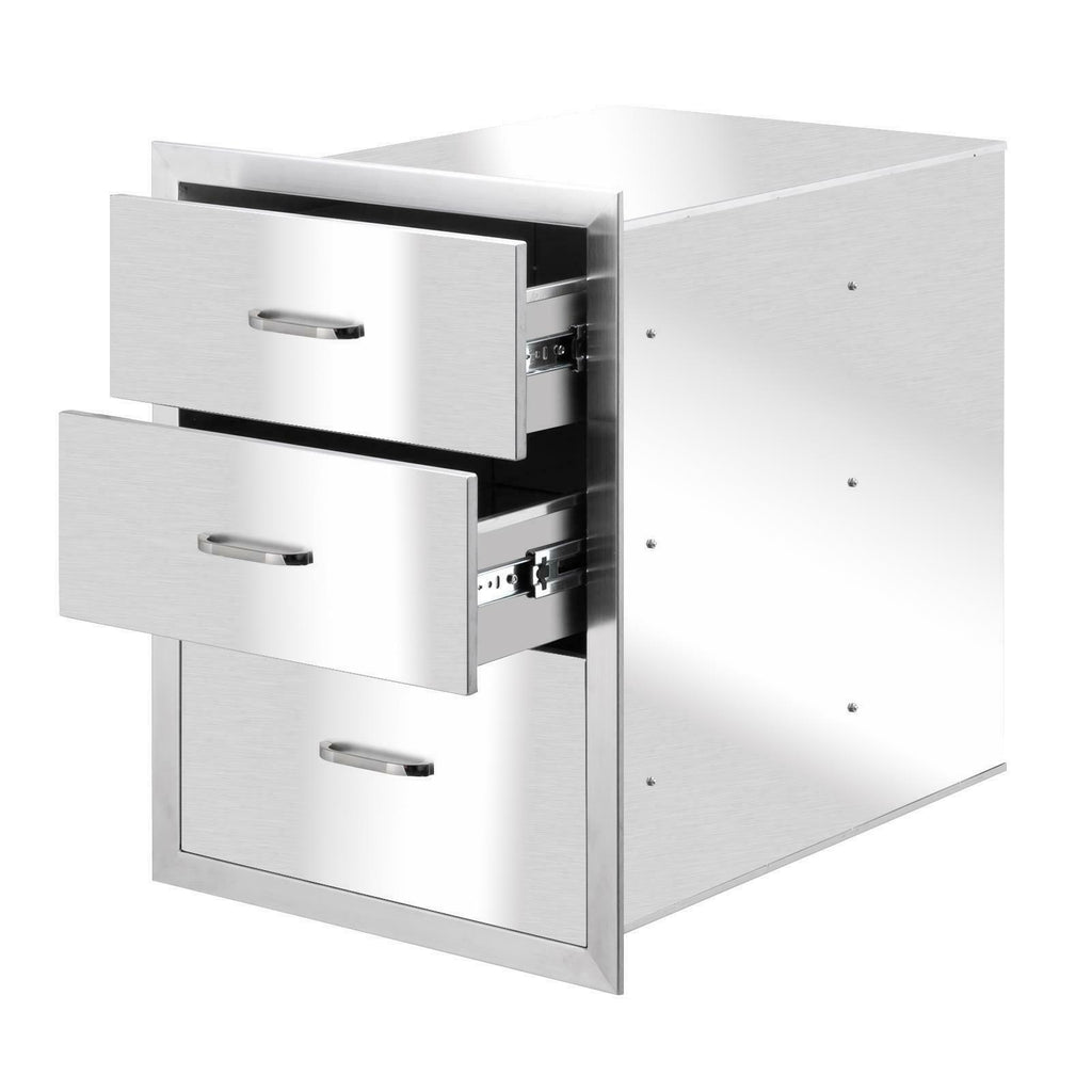 4 Sizes  Steel BBQ Double Single Door Drawer Access Outdoor Kitchen