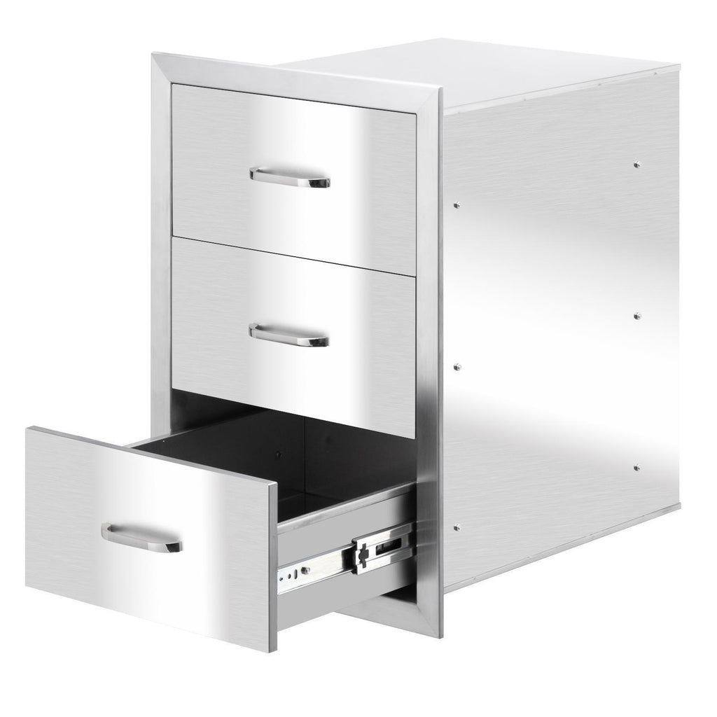 4 Sizes  Steel BBQ Double Single Door Drawer Access Outdoor Kitchen