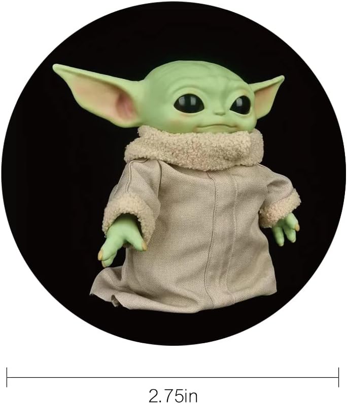Car Cup Holder Coasters - 2PCS 2.75" Car Coasters for Star Wars The Mandalorian The Child Baby Yoda - Universal Auto Anti Slip Cup Holder Insert Coasters by FLYEEGO