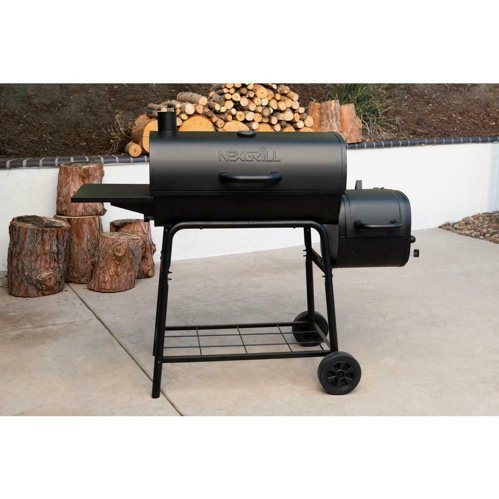 Barrel Charcoal Grill Smoker 29'' -in Temperature Gau2 Wheels