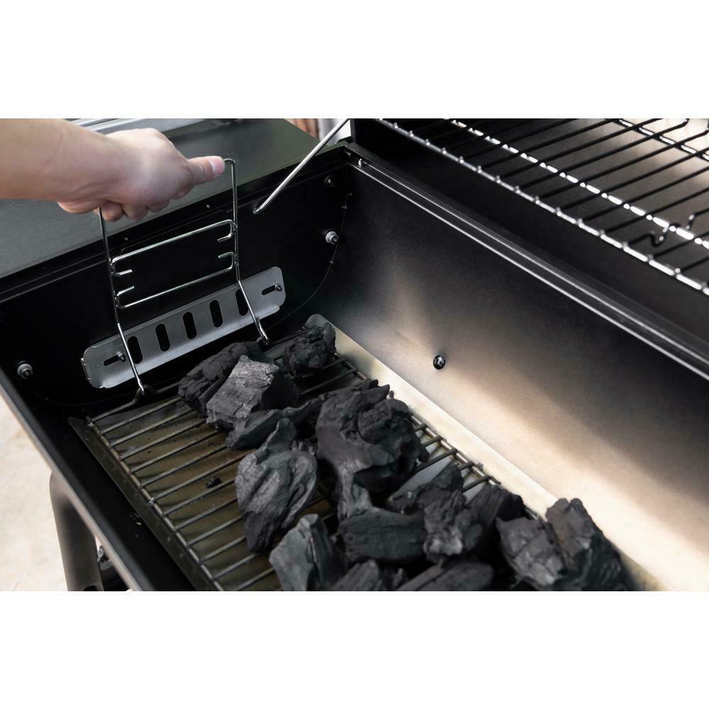 Barrel Charcoal Grill Smoker 29'' -in Temperature Gau2 Wheels