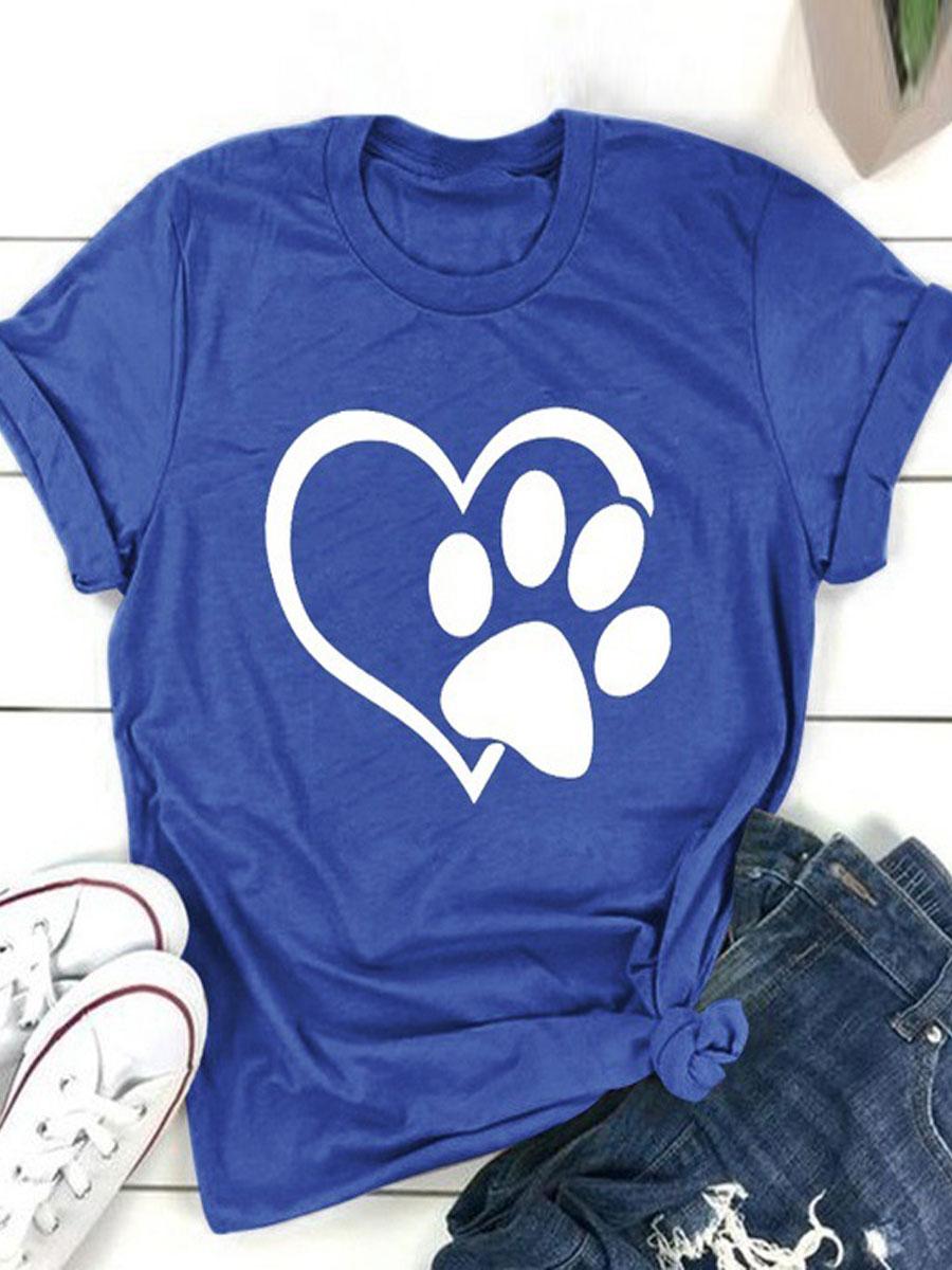 Love Print Short Sleeve T-Shirt