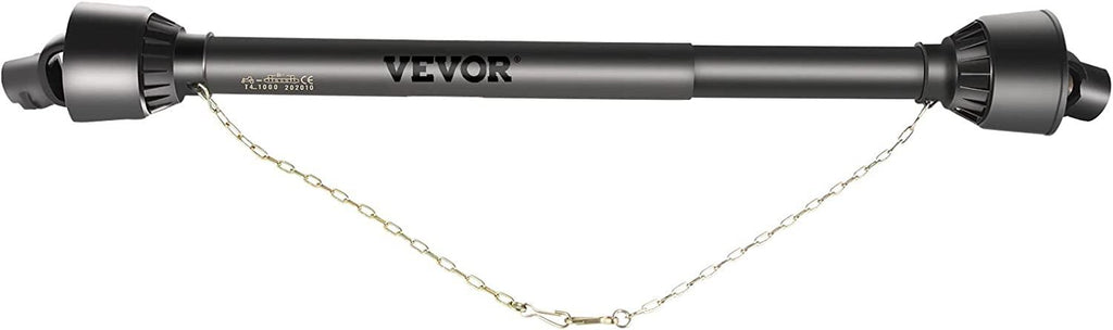 PTO Shaft 1 3/8" PTO Drive Shaft, 6 Spline End Round End PTO Driveline Shaft, Series 4 Tractor PTO Shaft, 39"-55" Brush Hog PTO Shaft, Black PTO Shaft for Bush Hog/Finish Mower/Rotary Cutter