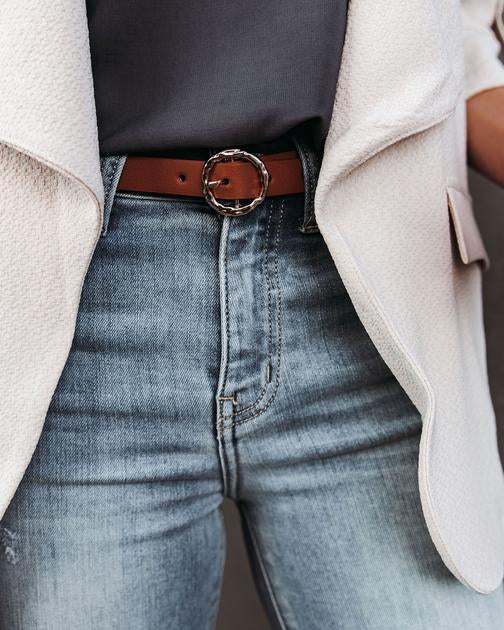Token Faux Leather Belt