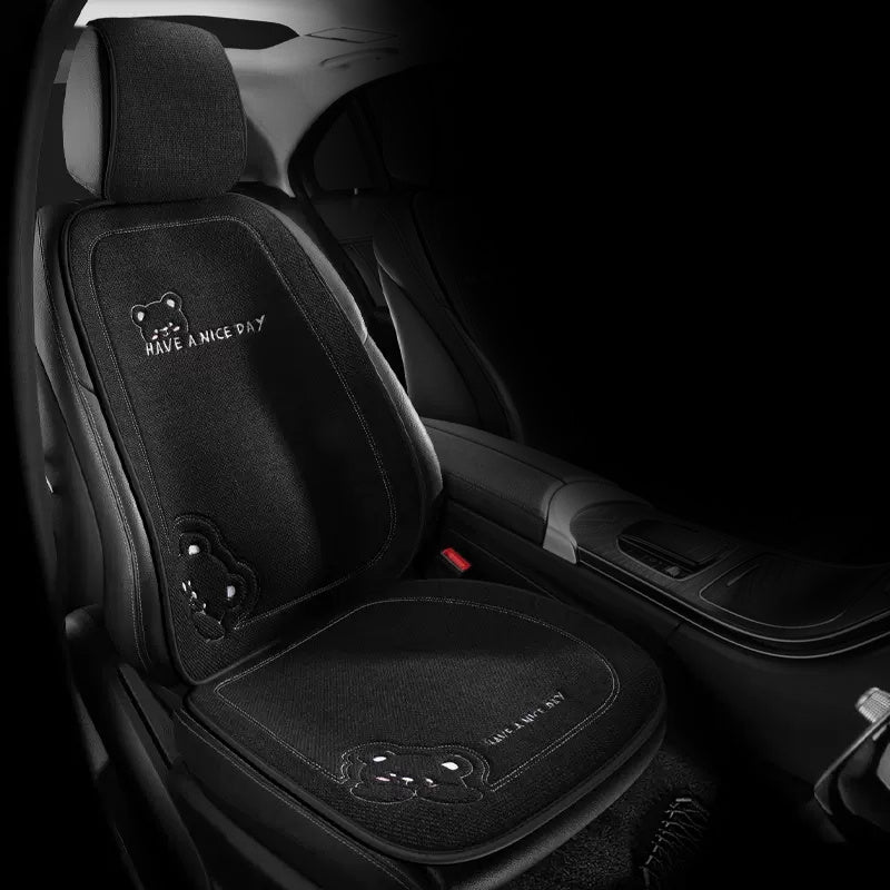 Car seat cartoon cute four seasons pad car butt pad simple car pad car seat pad back row non-slip breathable seat cover  car accessories