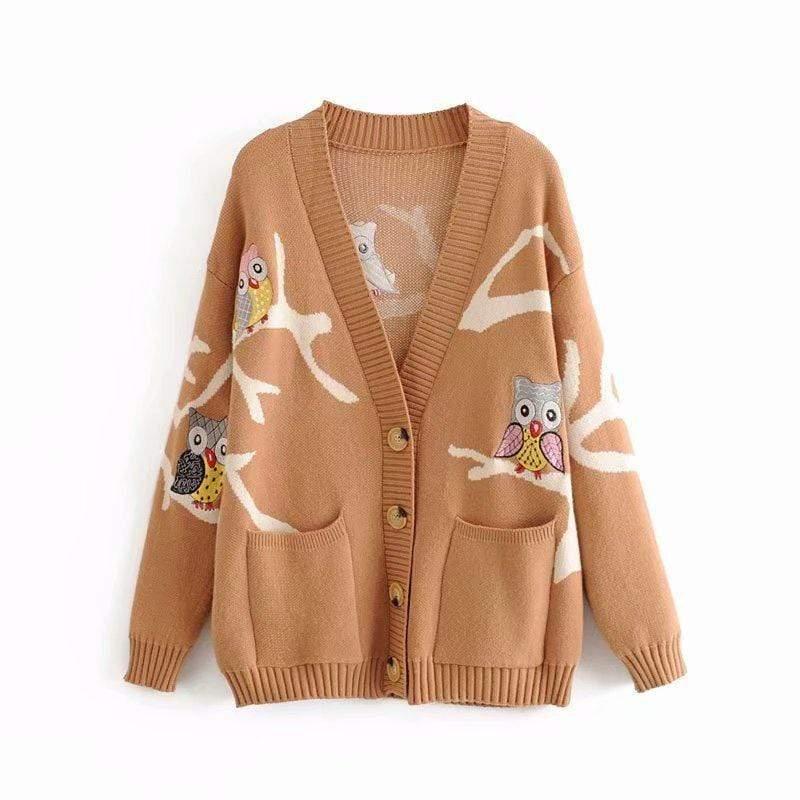owl cardigan