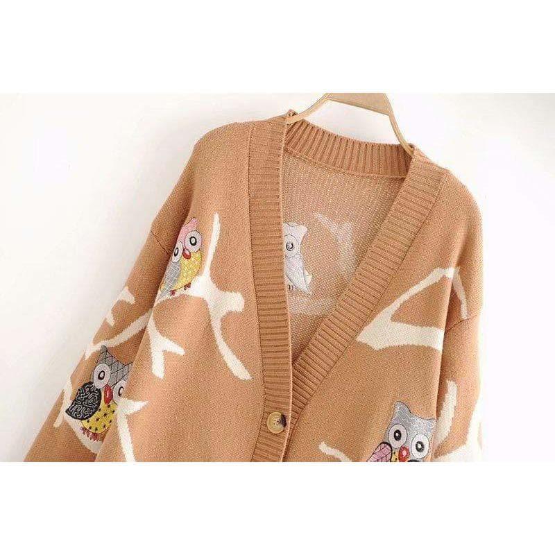 owl cardigan