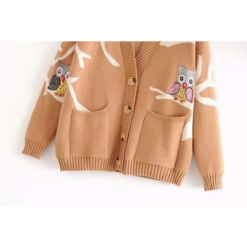 owl cardigan