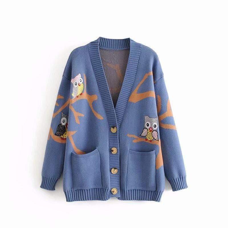 owl cardigan