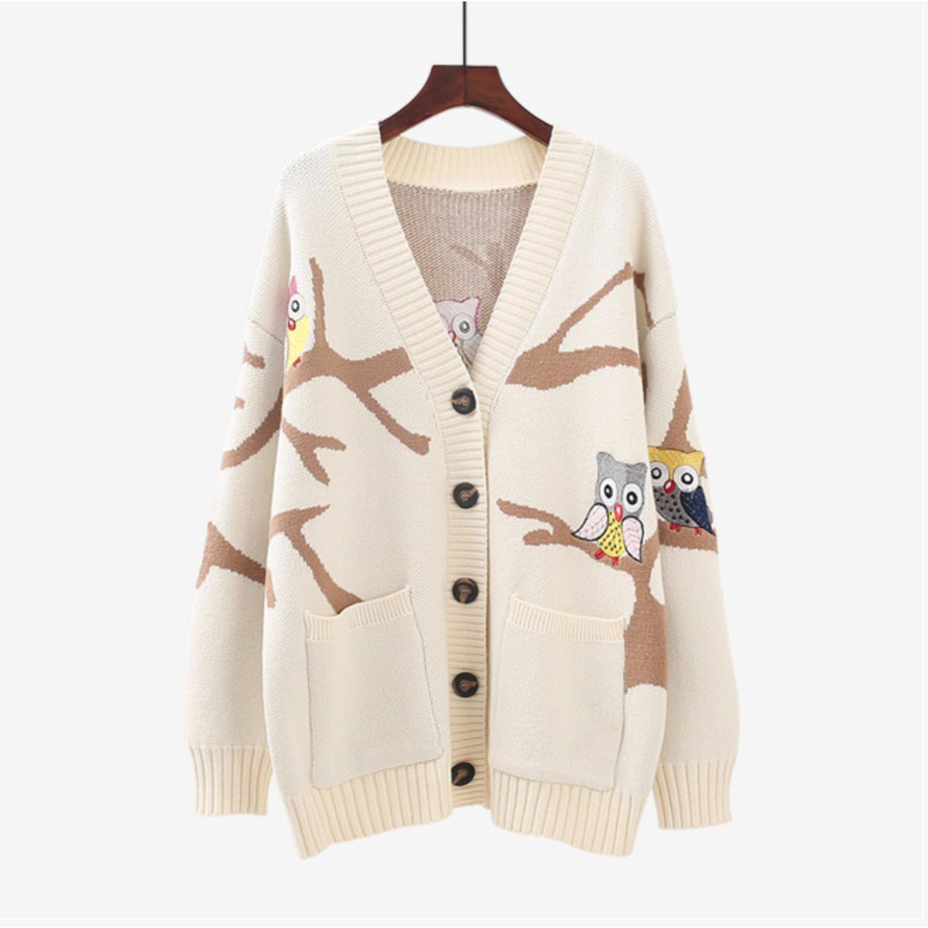 owl cardigan