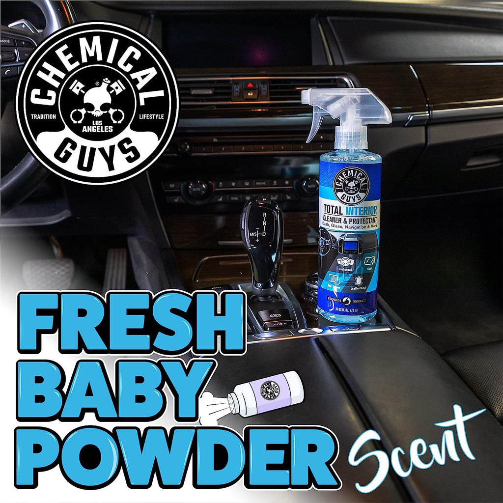 Chemical Guys SPI2201602 Total Interior Cleaner and Protectant, Safe for Cars, Trucks, SUVs, Jeeps, Motorcycles, RVs &amp; More, 16 fl oz, (2 Pack)