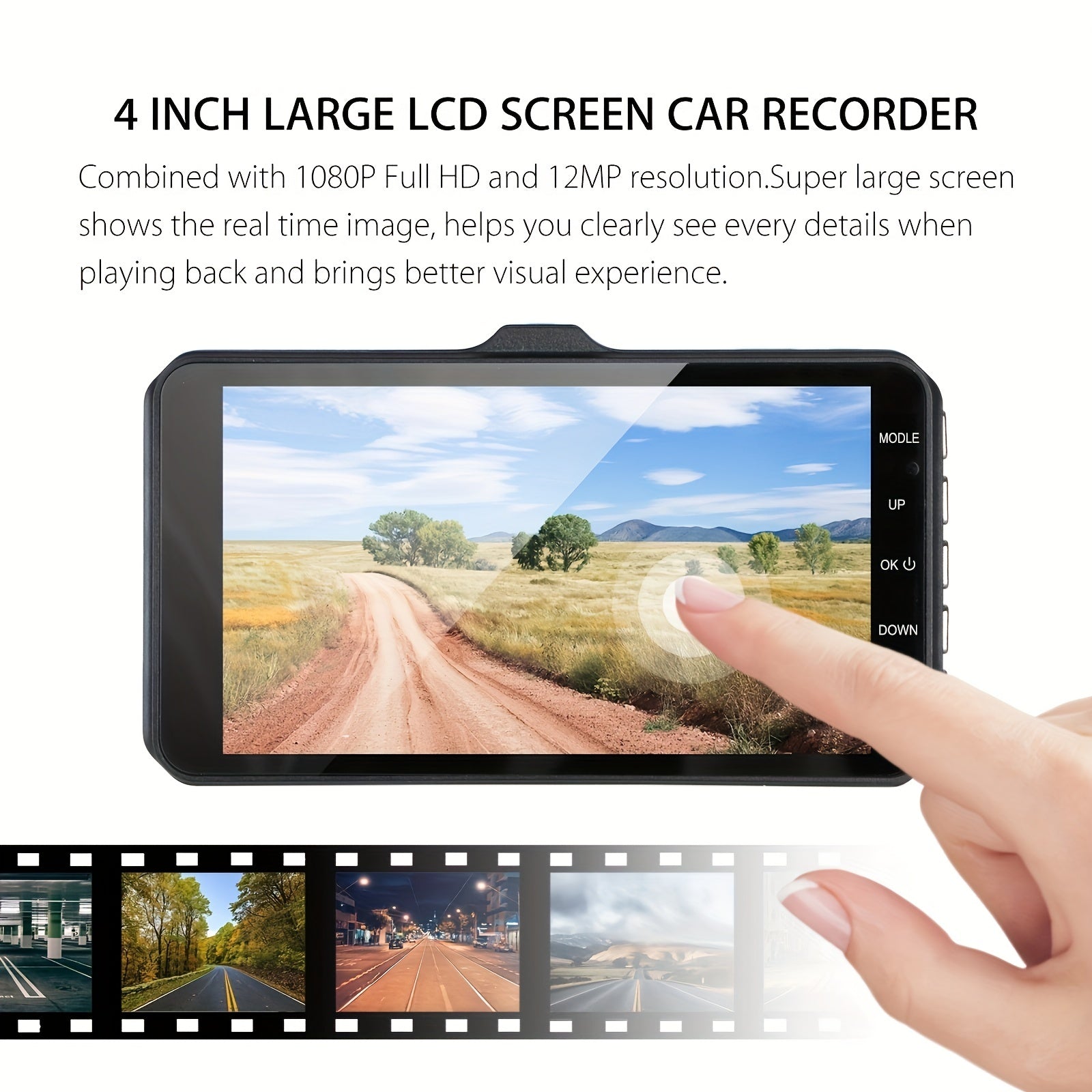 Dash Cam Front And Rear Camera CAR DVR Car Video Recorder Vehicle Black Box FULL HD 1080P Night Vision Driver Recorder