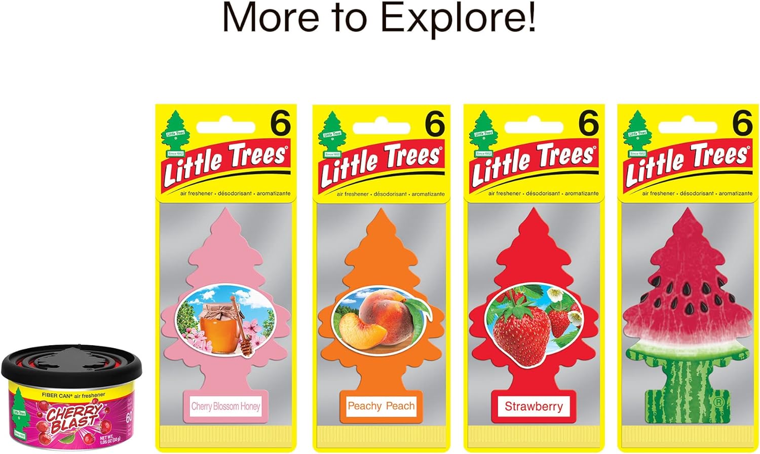 LITTLE TREES Air Fresheners Car Air Freshener. Hanging Tree Provides Long Lasting Scent for Auto or Home. Wild Cherry, 24 Air Fresheners