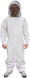 MANN LAKE Economy Beekeeper Suit with Self Supporting Veil, Large