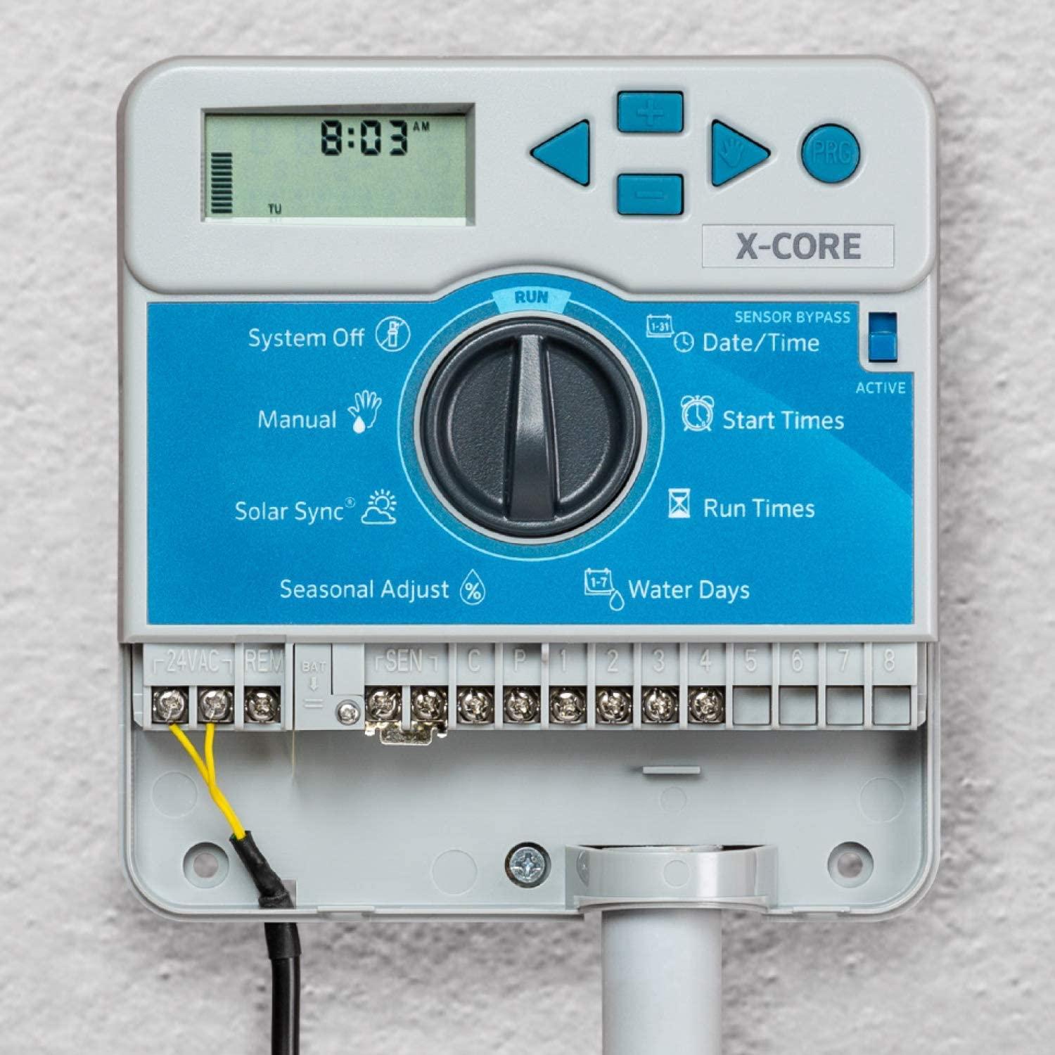 Hunter Sprinkler XC400I X-Core 4-Station Indoor Irrigation Controller, Small, Gray