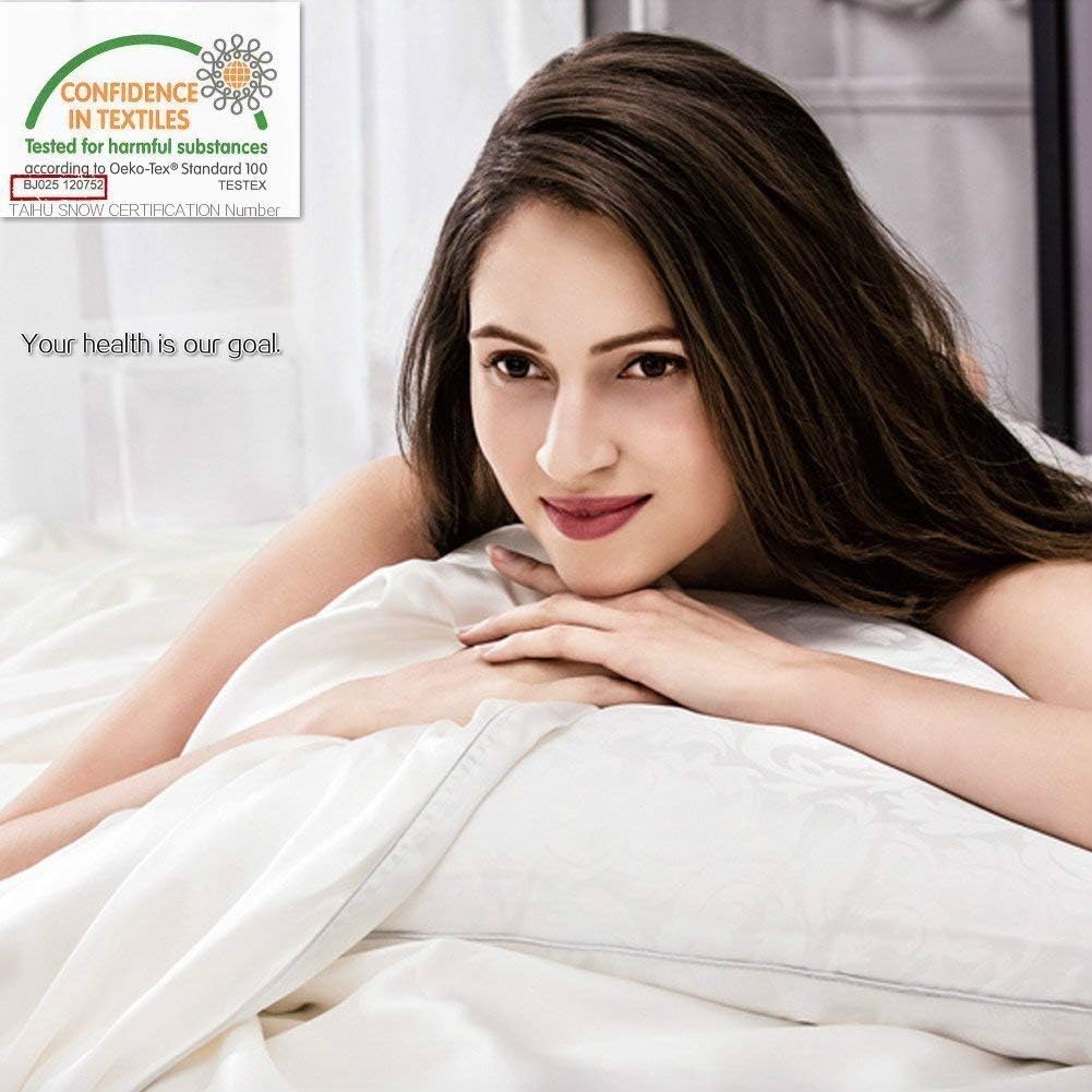 THXSILK Mulberry Silk Duvet Cover, 7A+ Top Grade Silk Comforter Cover, High End Collection Down Comforter Quilt Cover with Zipper Closure - Seamless, Ultra Soft, Durable, (Queen, Charming Pink)