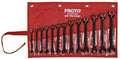 Stanley Proto JSCVM-13S Proto 13-Piece Black Chrome Reversible Combination Ratcheting Wrench